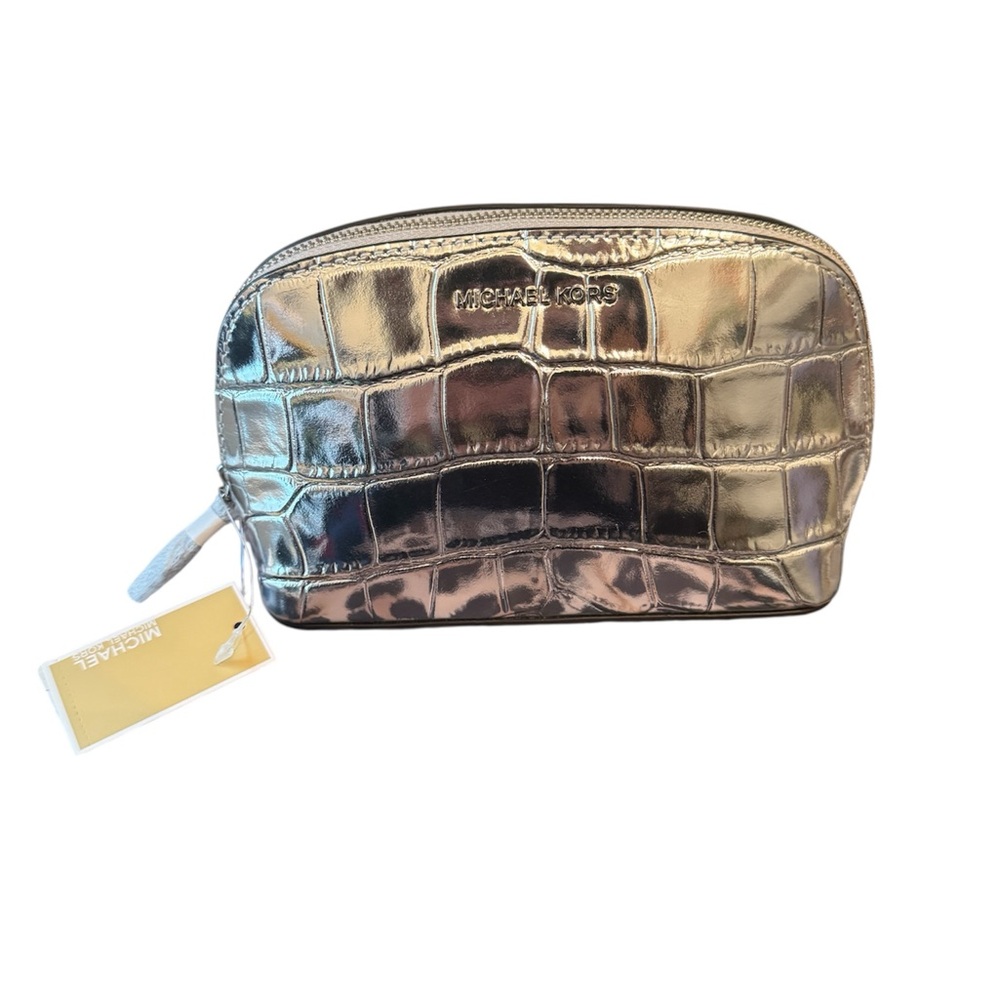 Michael Kors Metallic Croc-Embossed Bag - Picture 2 of 5